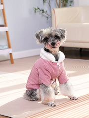 Warm Fleece Dog Jacket – Cozy Autumn/Winter Coat for Small & Medium Dogs and Cats