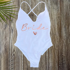 Team Bride One-Piece Swimsuit – Women’s Sexy Padded Bathing Suit 2025