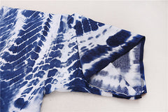 Long Tie-Dye Kimono Cover-Up – Open Front Beachwear for Women