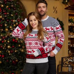 2025 New Women Men Kids Christmas Sweaters Casual Soft Jumpers Warm Thicken Matching Outfits Pullover Knitwear Xmas Family Look