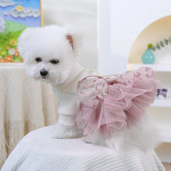 Luxury Princess Pet Wedding Dress 👑 Haute Couture Tutu Outfit for Dogs & Cats