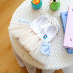 Small Puppy Summer Dress – Cute Bowknot Outfit for Wedding & Birthday Parties