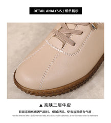 New 100% genuine leather fashionable casual walking loafers and lightweight sports shoes for women