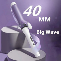 40mm Ceramic Swivel Curling Iron – Professional Big Wave Hair Curler