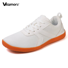 Minimalist Shoes for Men Women Wide Toe Barefoot Zero Drop Shoes Casual Artificial Leather Lightweight Walking Sneakers