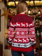 2025 New Women Men Kids Christmas Sweaters Casual Soft Jumpers Warm Thicken Matching Outfits Pullover Knitwear Xmas Family Look