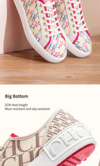 C-H Women's Casual Shoes  Autumn New Comfortable Canvas Shoes Skeleton Correction Woman Walking Shoes