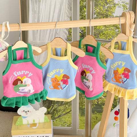 Summer Strap Pet Clothes 🌸 Lightweight Outfit for Small Dogs & Cats