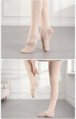 Girls Rhythmic Gymnastics Shoes Women Adult Children Half Sole Jazz Ballet Dance Shoes Half Toe Shoes Woman Belly Dancing Shoes