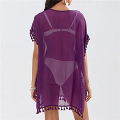 Women Beach Cover Up Lace Hollow Crochet Swimsuit Beach Dress Women 2025 Summer Cover-Ups Bathing Suit Ladies Beach Wear Tunic