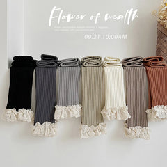 Baby and Girls Lace Trim Leggings Pants