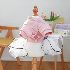 Fancy Bowtie Pet Dress – Luxury Summer Outfit for Dogs & Cats