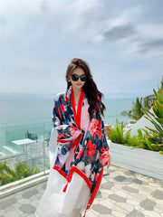 20 Styles Cotton-Linen Beach Sarong Wrap – Women’s Bikini Cover-Up & Summer Scarf