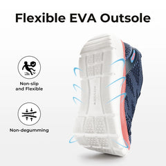 FitVille Women's Shoes Wide Width Walking Casual Shoes Thick Sole Lightweight Sneakers for Swollen Feet Relieve Toe Pain