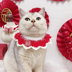 Dog Clothing Cat Collar Cats Clothing Christmas Pet Scarf Collar Christmas Cute Sweet Pet Decor Bow Cat Costume Cats Accessories