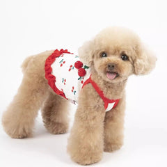 Cute Cherry Dog Vest – Summer Cooling Pet Shirt for Small Dogs & Cats