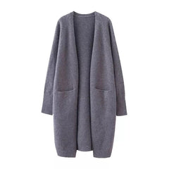 Women’s Loose Knit Cardigan Sweater with Pockets