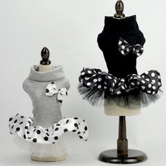 Luxury Wedding Dog Dress – Embroidered Princess Outfit for Small Pets