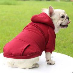 Dog Winter Hooded Sweatshirt – Warm Pet Coat for Small & Medium Dogs