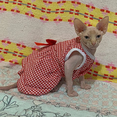 Striped Princess Cat Dress 🎀 Cute Summer Outfit for Cats, Kittens & Small Pets