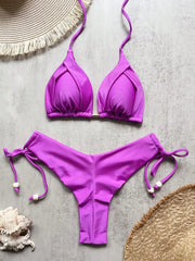 RUOTONGSEPT 2025 Sexy 13-Color Triangle Push-Up Brazilian Bikini Set