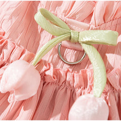 Tulip Pleated Summer Pet Dress 🌷 Princess Outfit for Small & Medium Dogs