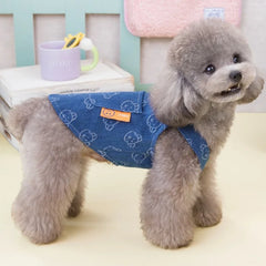 Luxury Denim Dog Dress 👗 Designer Summer Outfit for Small Dogs & Cats