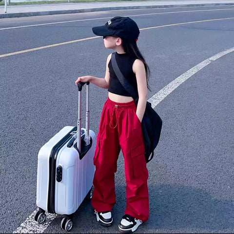 Girls Casual Cargo Pants