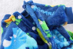 Winter Warm Fleece Dog Jumpsuit – Plush Pajamas for Small Dogs  Description: