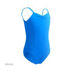 Girls Cotton Camisole Ballet Leotard – Sleeveless U-Back Bodysuit