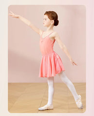 Girls Cotton Camisole Ballet Leotard – Sleeveless U-Back Bodysuit