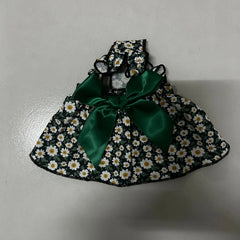 Cyan Flower Pet Dress 🌸 Slim Summer Outfit for Small Dogs & Cats