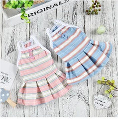 Pink & Blue Pet Tutu Dress 🎀 Party Skirt Outfit for Small Dogs & Cats