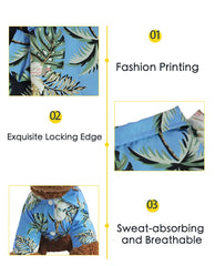 🌺 Hawaiian Style Dog Shirt – Summer Pet T-Shirt for Small & Medium Dogs  Description (Bullet Points):