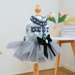 Luxury Princess Pet Dress – Fancy Spring/Summer Outfit for Small Dogs & Cats