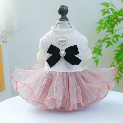 Spring Summer Pet Tutu Dress 🌸 Lace Princess Outfit for Dogs & Cats