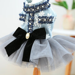 Luxury Princess Pet Dress – Fancy Spring/Summer Outfit for Small Dogs & Cats