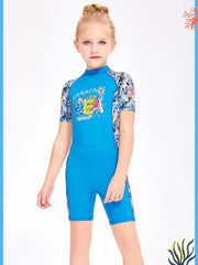 Cartoon Unicorn Girls One-Piece Swimsuit – Kids Quick-Dry Bathing Suit 2–12 Years