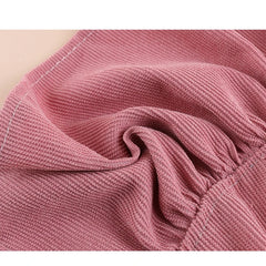 Corduroy Dog Dress – Sleeveless Harness Skirt for Small Dogs & Puppies (XS–L)