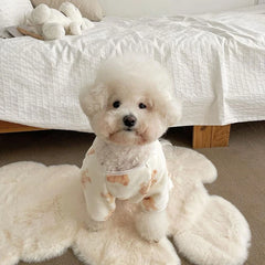 Plush Fleece Pet Jumpsuit – Warm Winter Pajamas for Small & Medium Dogs or Cats