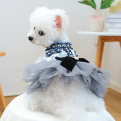 Luxury Princess Pet Dress – Fancy Spring/Summer Outfit for Small Dogs & Cats