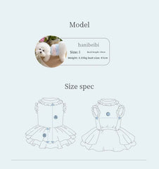 Fashion Pet Fairy Dress – Gauze Skirt Outfit for Small Dogs & Cats (Chihuahua, Bichon, Pomeranian)