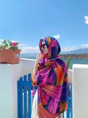 20 Styles Cotton-Linen Beach Sarong Wrap – Women’s Bikini Cover-Up & Summer Scarf