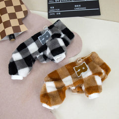 Winter Dog Jumpsuit – Warm Fleece Pajamas for Small & Medium Dogs