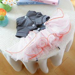 Fancy Bowtie Pet Dress – Luxury Summer Outfit for Dogs & Cats