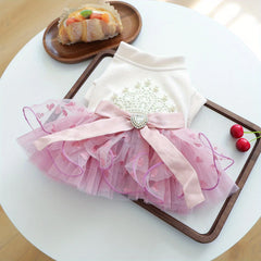 Luxury Princess Pet Wedding Dress 👑 Haute Couture Tutu Outfit for Dogs & Cats