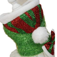 Christmas Sequin Plush Dog Dress – Sparkling Hooded Holiday Outfit for Small Pets