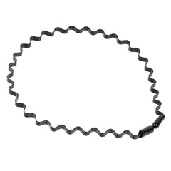 1/6PCS Metal Wavy Hair Bands – Unisex Black Head Hoop