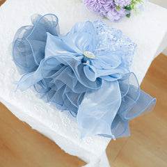 Blue Galaxy Pet Dress 🌌 Fluffy Gauze Wedding Outfit for Dogs & Cats