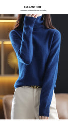 Women’s 100% Mink Cashmere Turtleneck Sweater